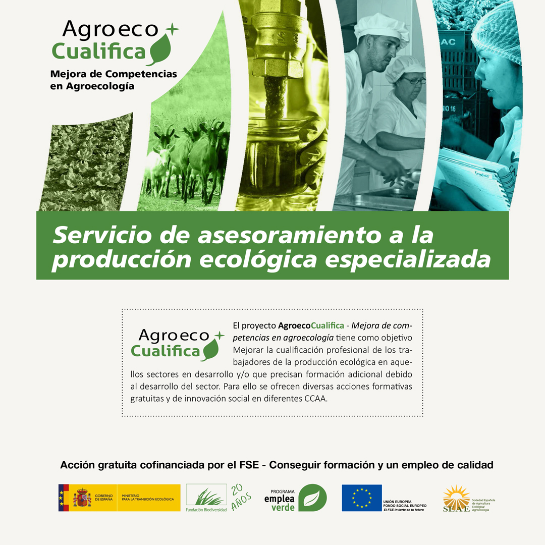 Servicio de asesoramiento a la producción ecológica especializada