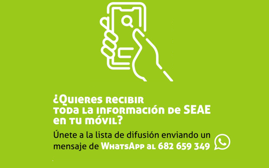 SEAE en tu móvil: ¡Apúntate a la lista de difusión de WhatsApp!