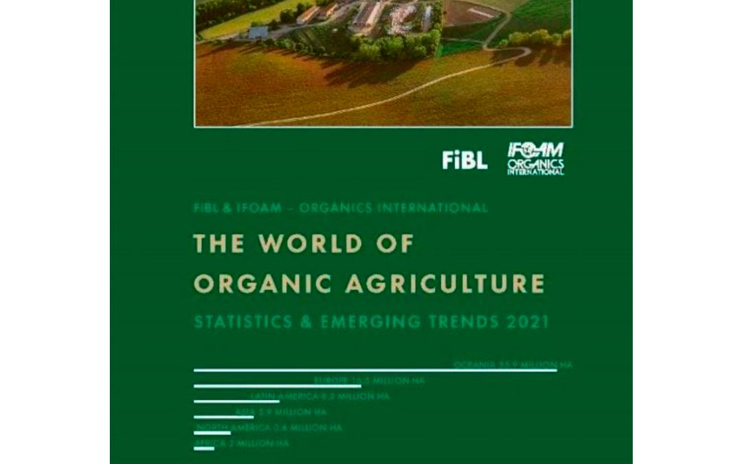 Publicadas las estadísticas anuales sobre agricultura ecológica a nivel mundial