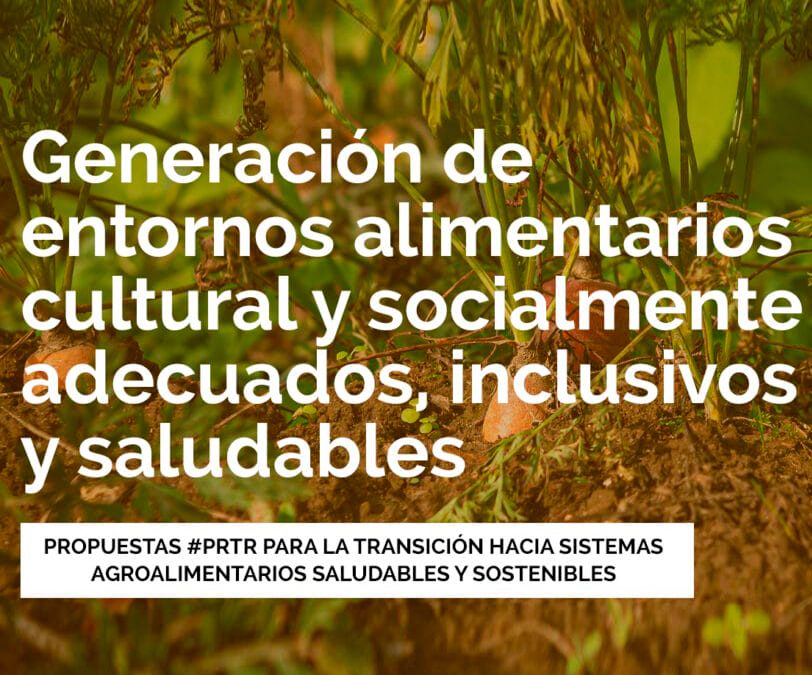 Más de 70 organizaciones solicitan al Gobierno que el Plan de Recuperación promueva sistemas alimentarios sostenibles