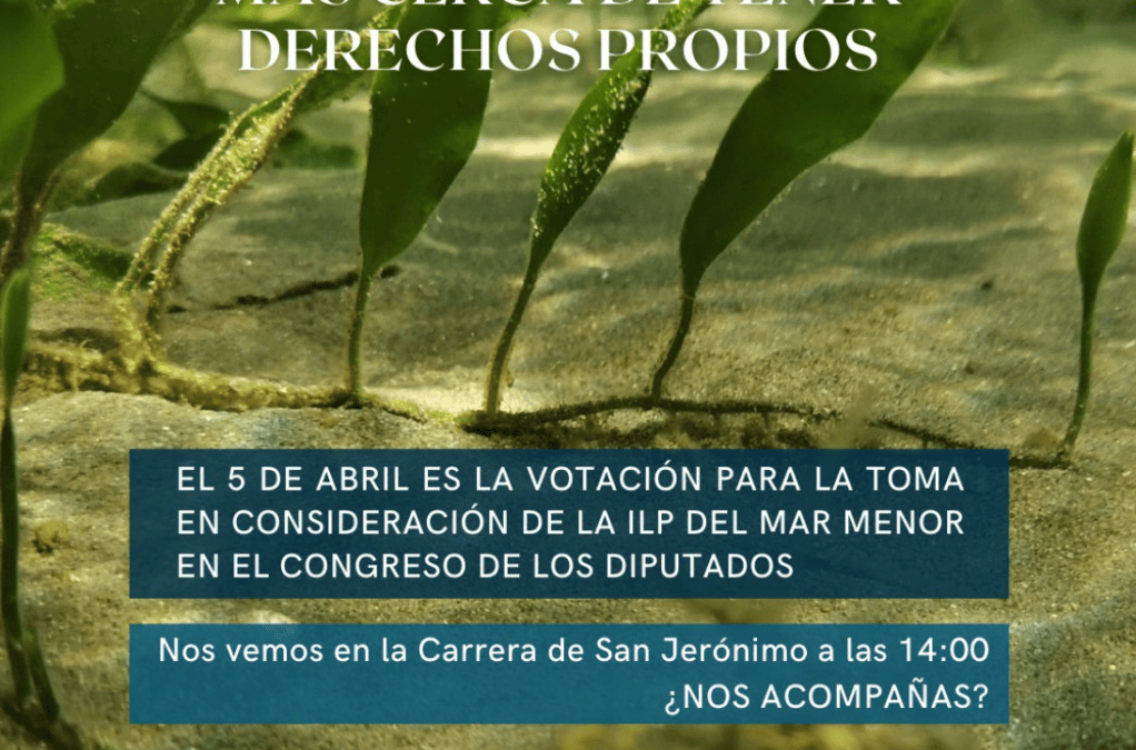 CONCENTRACIÓN, martes 5 abril, por la ILP del MAR MENOR