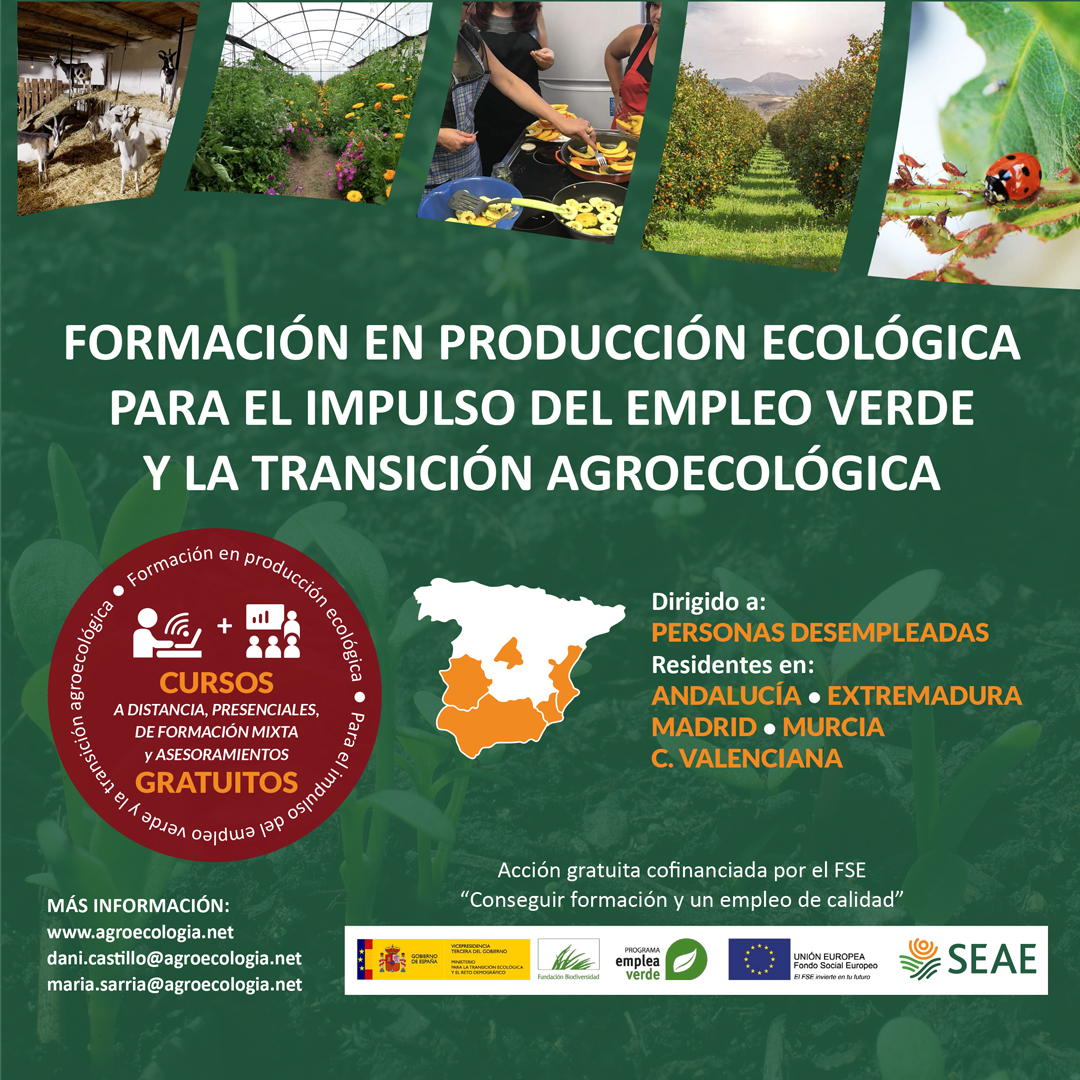 FORMACIÓN EN PRODUCCIÓN ECOLÓGICA PARA EL IMPULSO DEL EMPLEO VERDE Y LA TRANSICIÓN AGROECOLÓGICA