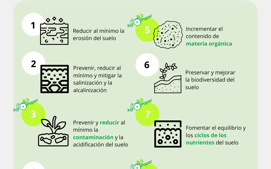 El acolchado agrícola de papel AgroPaper® puede cumplir las “Directrices voluntarias para la gestión sostenible de los suelos” de la FAO