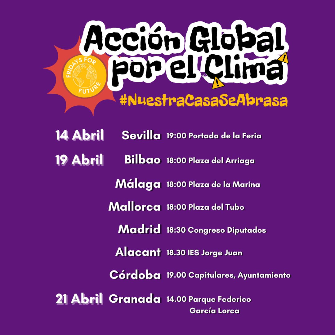 #NuestraCasaSeAbrasa: ACCIÓN GLOBAL POR EL CLIMA 19A 2024